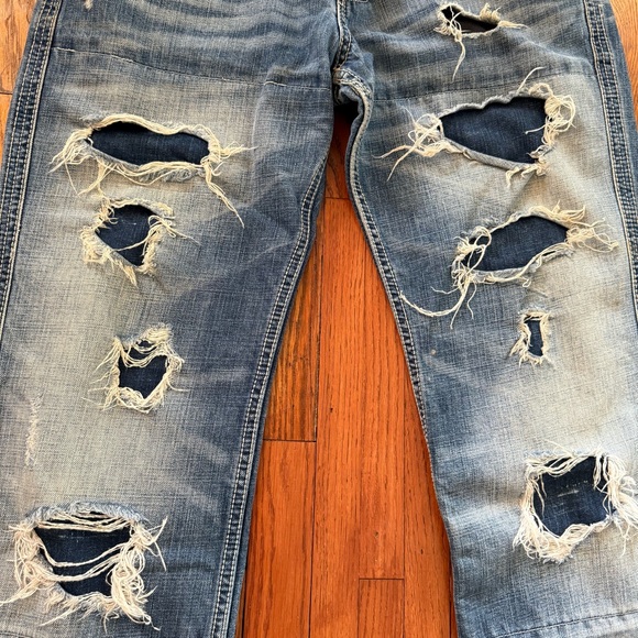 Y2K Affliction Black Premium Cooper Cut Vintage Denim Jeans - Picture 12 of 16